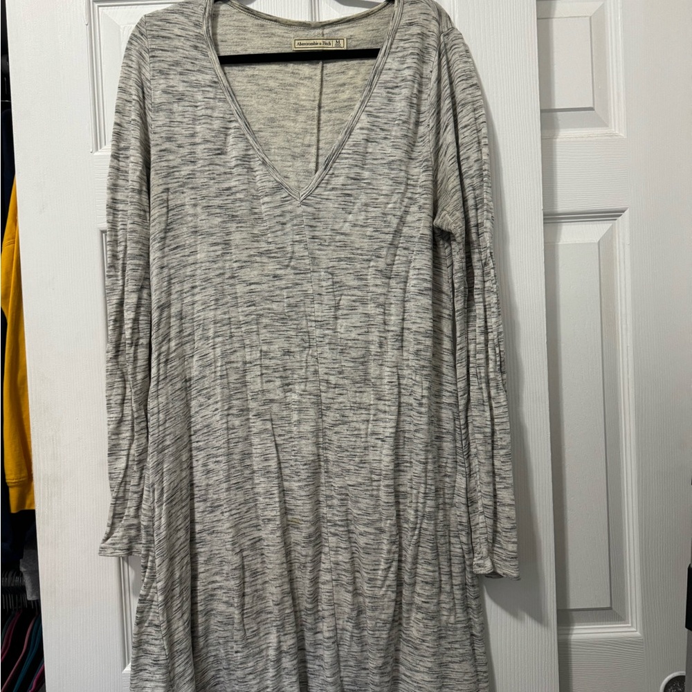 Abercrombie & Fitch Gray Long Sleeve Dress